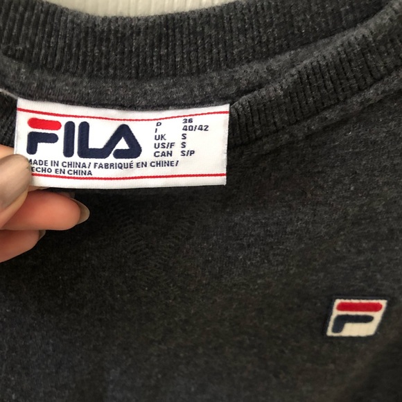 FILA dark grey pullover S - Picture 3 of 3